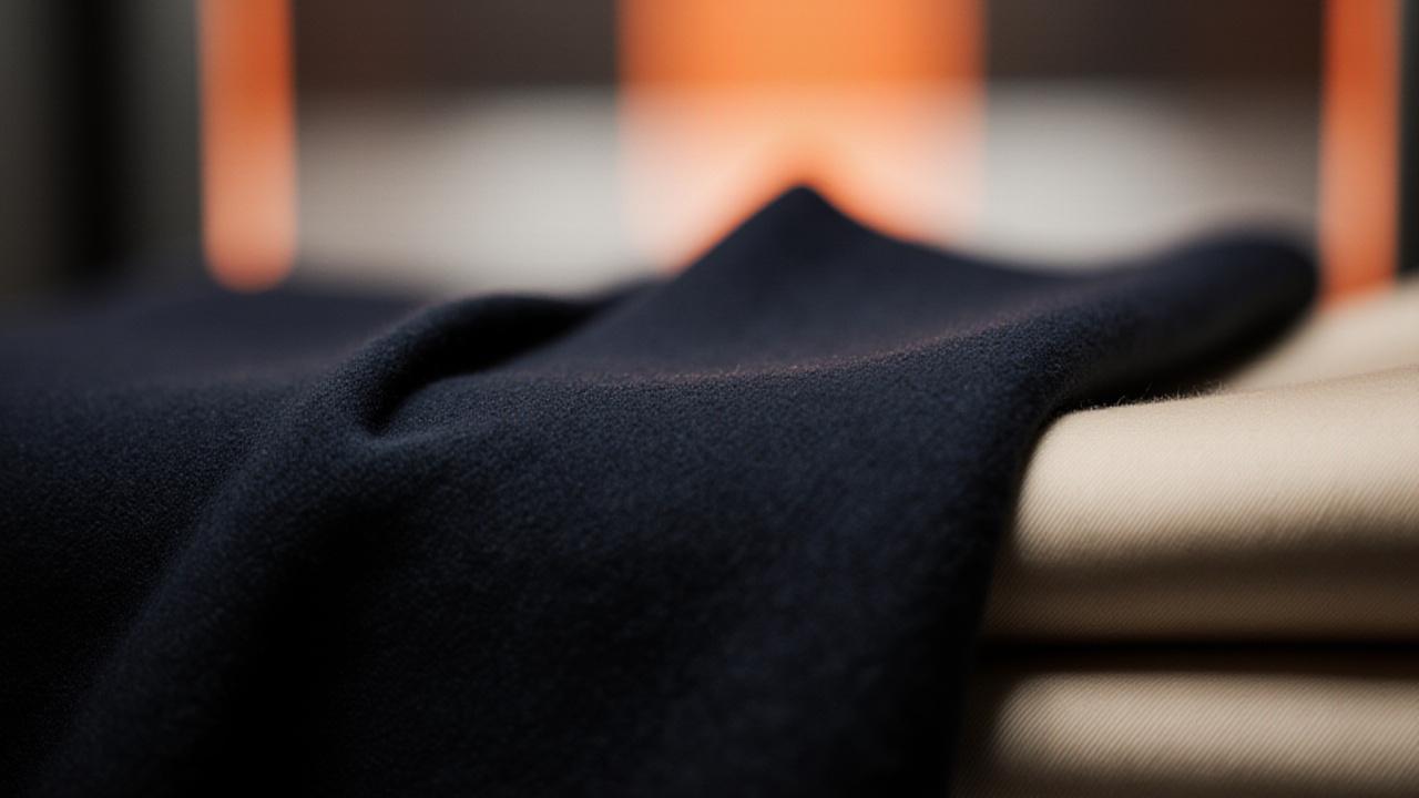 Close up of luxury fabric texture in a professional setting