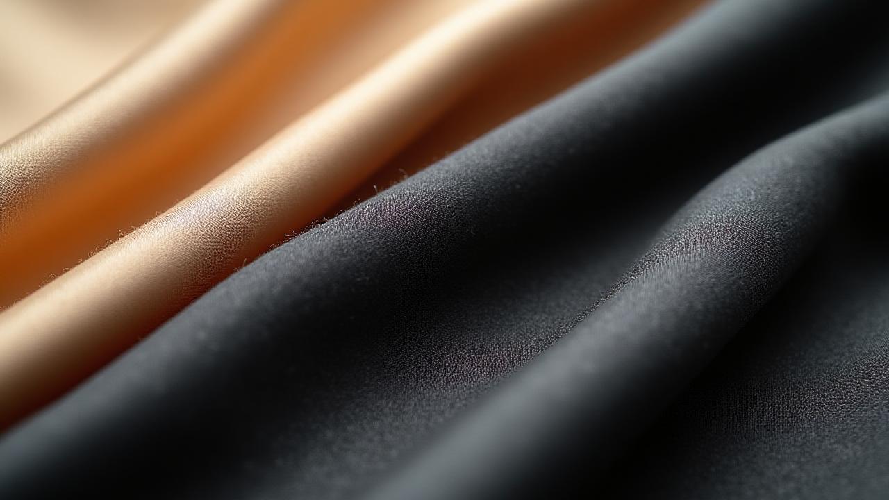 Close up of high-quality silk and cashmere textures