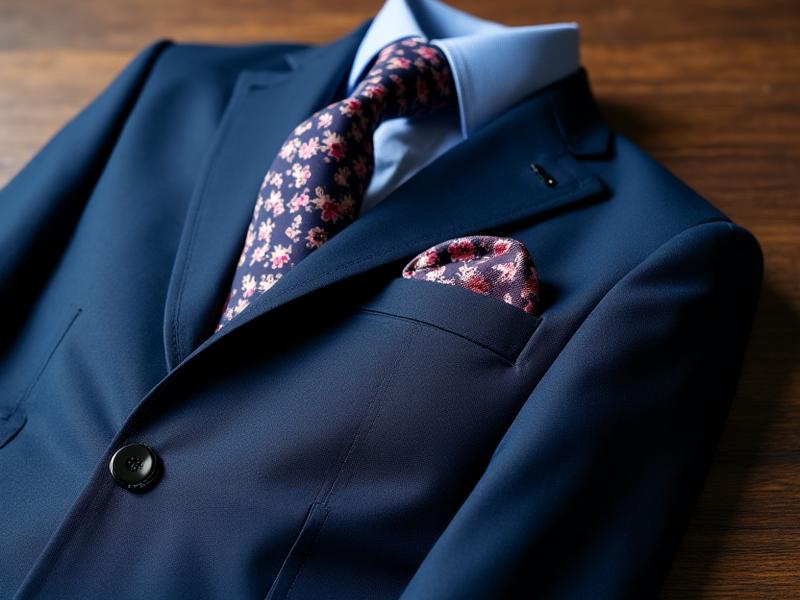 Executive suit on a wooden hanger